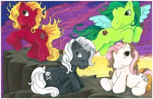 Apocalypse Ponies by sweetmonkeystudios